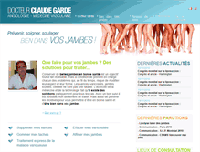 Tablet Screenshot of docteur-garde-angiologue.com